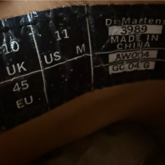 Vintage Dr. Marten’s Oxford Wingtip Chunky Lace Up Leather Shoes Brown Men’s 11 - Picture 5 of 10